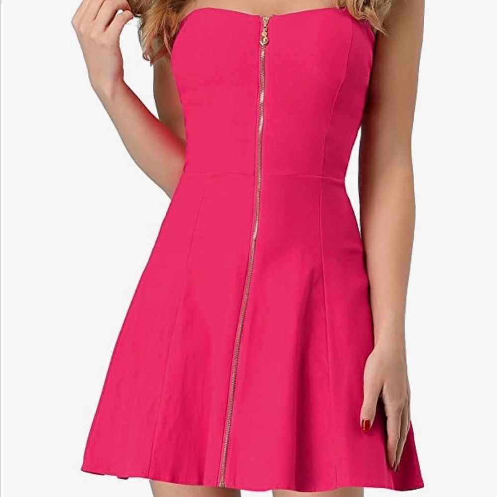 NWT Strapless Zipper A-line Dress